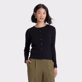 A New Day Ribbed Cuff Cardigan Sweater