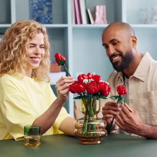 Lego Icons Bouquet of Roses Display Set for Adults