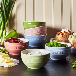 Staub Ceramic Small Universal Bowl Set in Macaron Pastels (6 Piece)