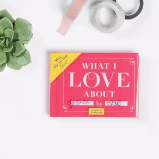 Knock Knock "What I Love about You" Fill in the Love Journal