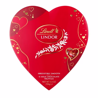 Lindt Lindor Valentine's Milk Chocolate Truffles