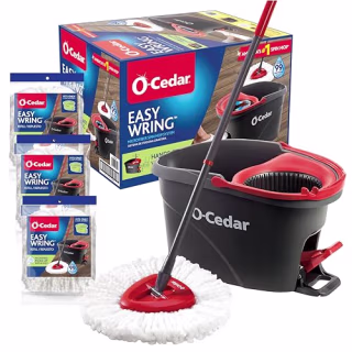 O-Cedar Easywring Microfiber Spin Mop & Bucket System 