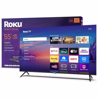 Roku Smart TV 2025 – 55-Inch Select Series