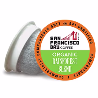 San Francisco Bay Compostable Coffee Pods Organic Rainforest Blend