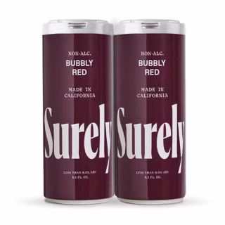 Surely Non-Alcoholic Bubbly Red Can