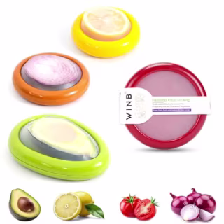 Winb Reusable Fruit and Veggie Savers (Pack of 4)