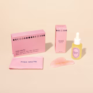 Pink Moon Over the Moon Gua Sha Duo