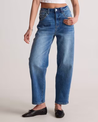 Quince Bella Stretch Barrel Jeans