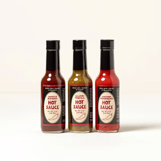 Uncommon Goods Booze-Infused Hot Sauce Trio