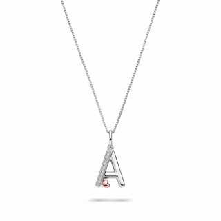 Helzberg Diamond Accent Initial Pendant