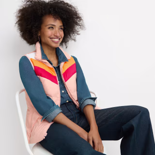 Lands' End Wanderweight Reversible Packable Down Vest