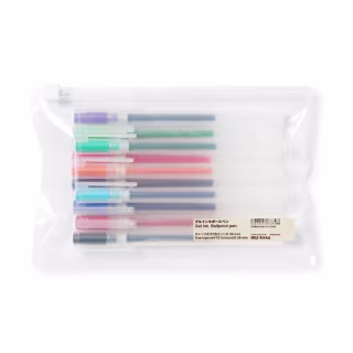 Muji Gel Ink Ballpoint Cap Pen 10 Color Set