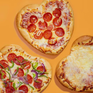 Detroit Style Pizza Co Heart Shaped Pizza Variety