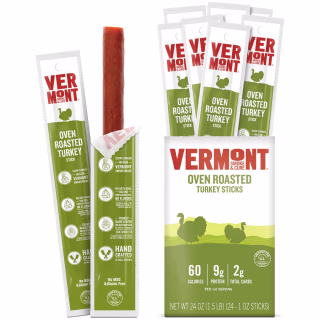 Vermont Smoke & Cure Oven Roasted Seasoned Turkey Sticks (24-Count)