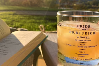 Well Told Design "Pride and Prejudice" Rocks Glass