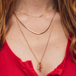 Necklet Triple Layering Clasp