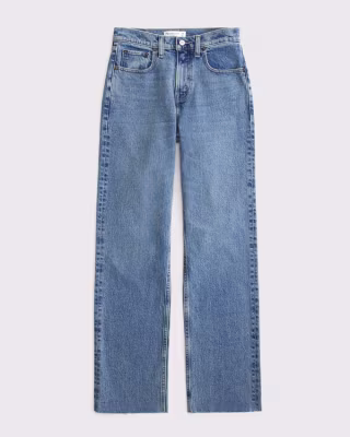 Abercrombie & Fitch Women's Curve Love High Rise 90s Jean