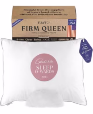 FluffCo Down Alternative Classic Hotel Pillow