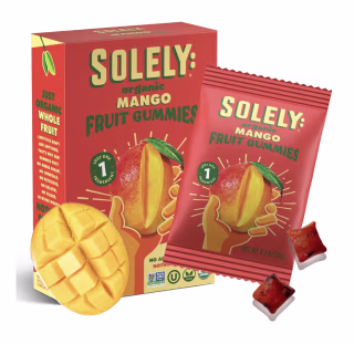 Solely Organic Mango Whole Fruit Gummies (5 Bags)