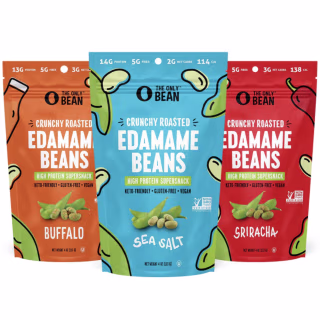 The Only Bean Crunchy Dry Roasted Edamame Beans (Variety Pack)