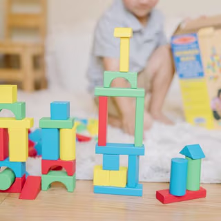 Melissa & Doug Wooden Building Blocks