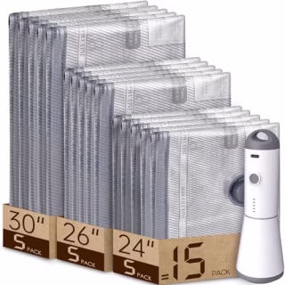 Vacbird Vacuum Bags with Rechargeable Pump