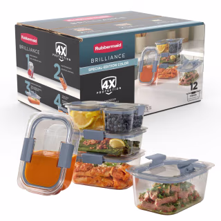 Rubbermaid Brilliance Food Storage Container Set (12 Piece)