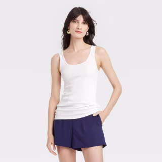 A New Day Slim Fit Layered Ribbed Tank Top