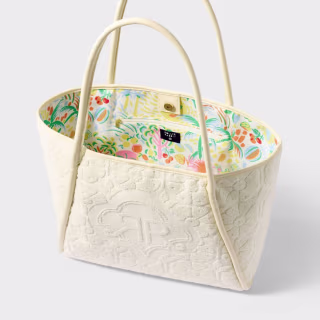 Roller Rabbit x Target Daisy Floral Large Terry Beach Tote Bag