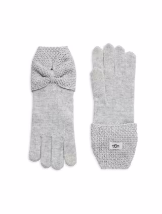 Ugg Bow Wool Blend Tech Gloves