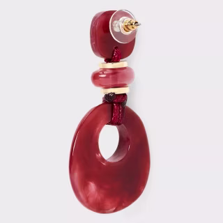 Universal Thread Semi-Precious Beaded Quartz and Tiered Drop Earrings