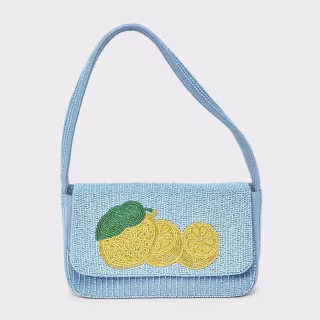 A New Day Embellished Beaded Flap Shoulder Bag