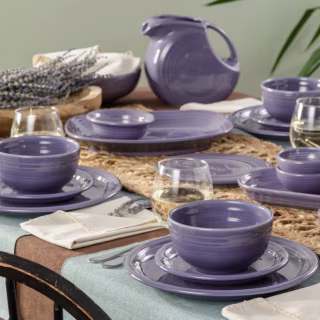 Fiesta Lavender Bistro Coupe Dinnerware Set for 4 (12 Piece)