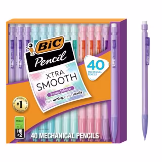 BIC Xtra-Smooth Pastel Mechanical Pencils with Erasers