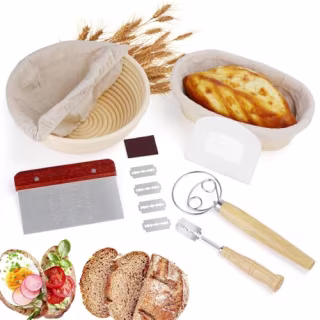 GOKALL Banneton Bread Proofing Baskets Set