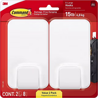 Command 15-pound XL Heavyweight Wall Hook (2-count)