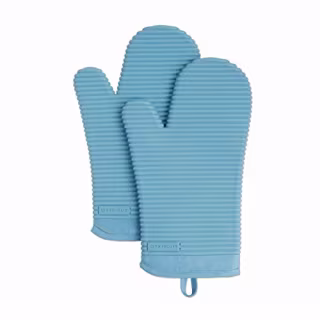 KitchenAid Ribbed Soft Silicone Oven Mitt Set