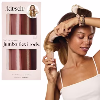 Kitsch Satin Jumbo Flexi Rods Hair Rollers (Set of 4)