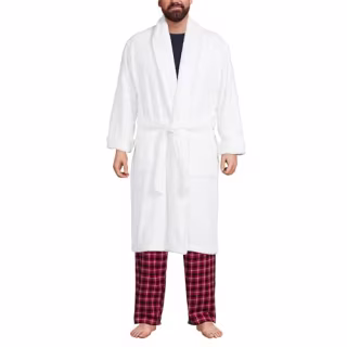 Lands' End Calf Length Turkish Terry Robe (Unisex)
