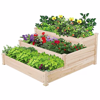 YaheeTech 3 Tier Raised Garden Bed
