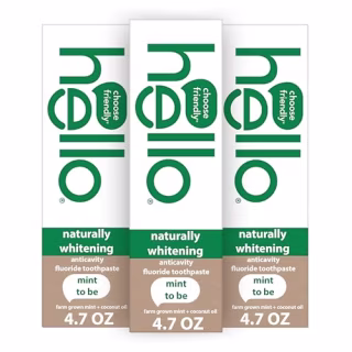 Hello Naturally Whitening Fluoride Toothpaste
