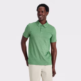 All in Motion Men's Jaquard Polo