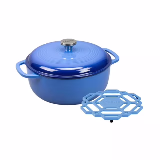 Lodge Cast Iron Enamel Dutch Oven (6 Quart)