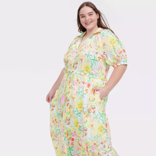 Roller Rabbit x Target Vacation Short Sleeve Maxi Dress
