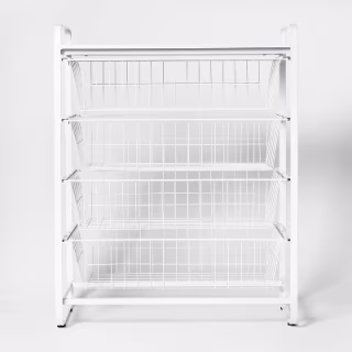 Brightroom 4-Drawer Metal Storage Organizer in White