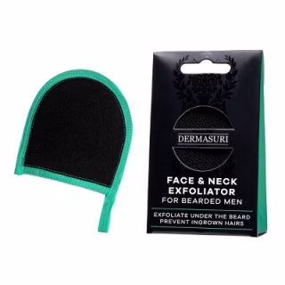 Dermasuri Men's Exfoliating Beard & Face Scrub Scrubber