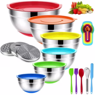 Tinana Stainless Steel Mixing Bowls with Lids Set