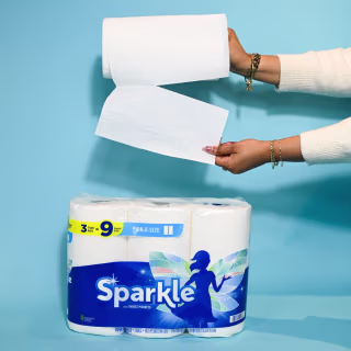 Sparkle Tear-A-Square Paper Towels (3 Triple Rolls)