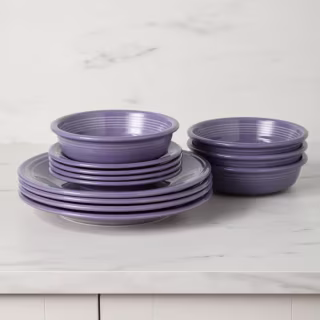 Fiesta Lavender Classic Rim Dinnerware Set for 4 (12 Piece)