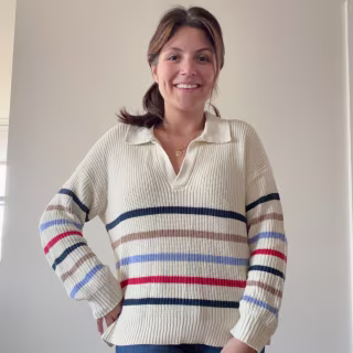 Eddie Bauer Johnny Collar Multi-Stripe Sweater